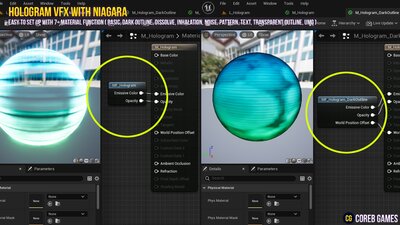 HOLOGRAM VFX With Niagara 2 