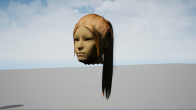 Female Hair Pack For Games 