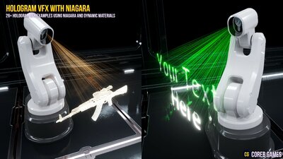 HOLOGRAM VFX With Niagara 2 