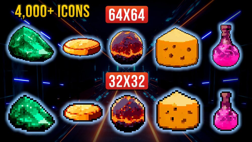 Fantasy Icon Pixel Pack 