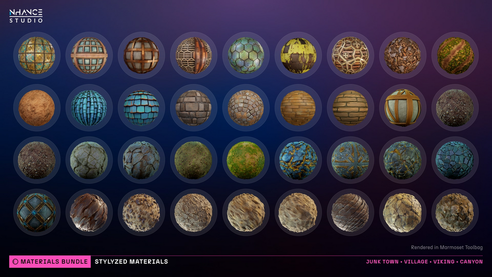 Stylized 250 Materials Bundle 