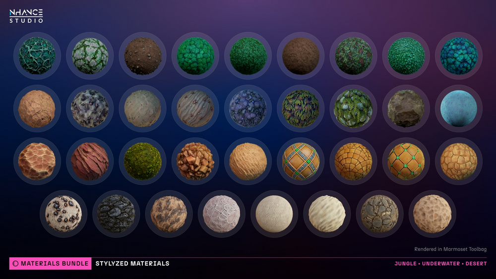 Stylized 250 Materials Bundle 