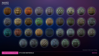 Stylized 250 Materials Bundle 