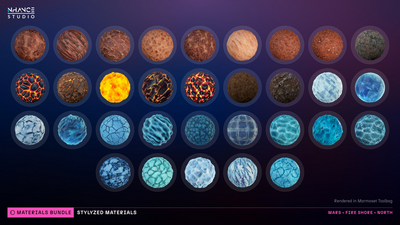 Stylized 250 Materials Bundle 