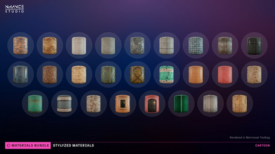 Stylized 250 Materials Bundle 