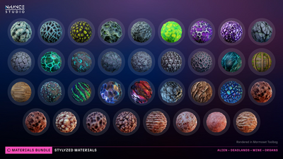 Stylized 250 Materials Bundle 