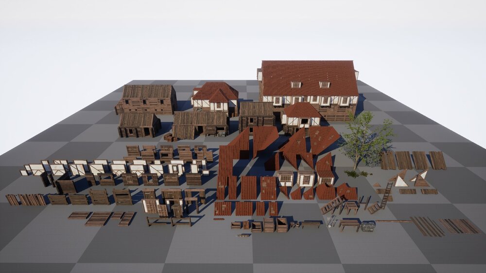 Modular Medieval Buildings Asset Pack 