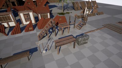 Modular Medieval Buildings Asset Pack 