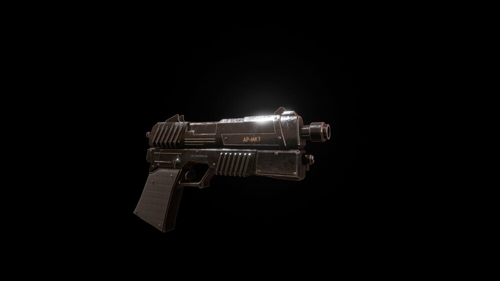 Sci-fi Futuristic Assault Pistol 