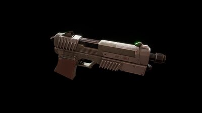 Sci-fi Futuristic Assault Pistol 