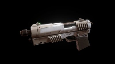 Sci-fi Futuristic Assault Pistol 