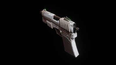 Sci-fi Futuristic Assault Pistol 