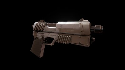 Sci-fi Futuristic Assault Pistol 