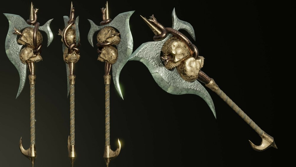 Fantasy Snake Weapon Set 