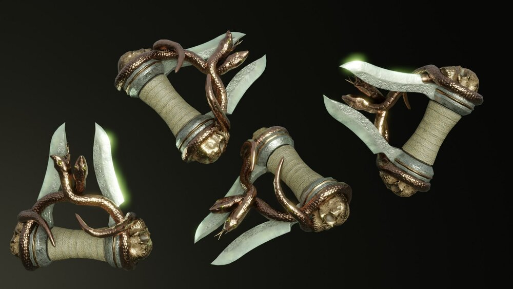 Fantasy Snake Weapon Set 