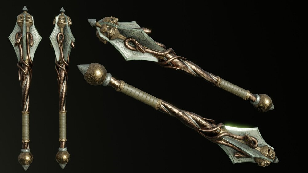 Fantasy Snake Weapon Set 