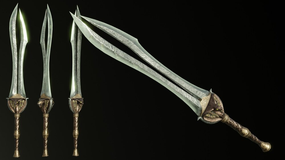 Fantasy Snake Weapon Set 