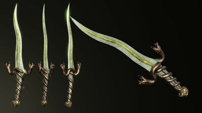 Fantasy Snake Weapon Set 