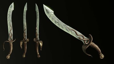 Fantasy Snake Weapon Set 