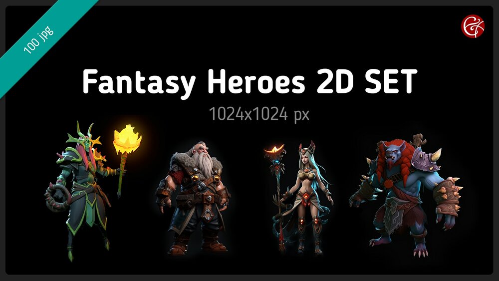 Fantasy Heroes 2D SET 