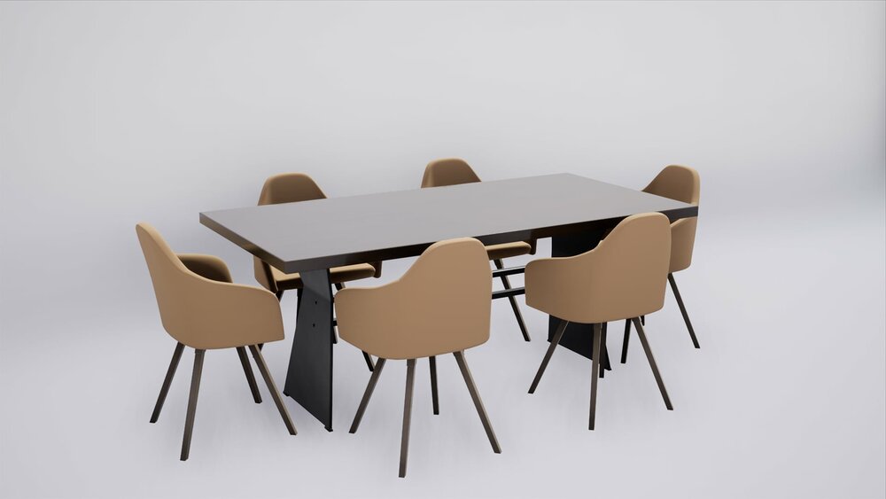 ArchViz Kitchen Table Pack 