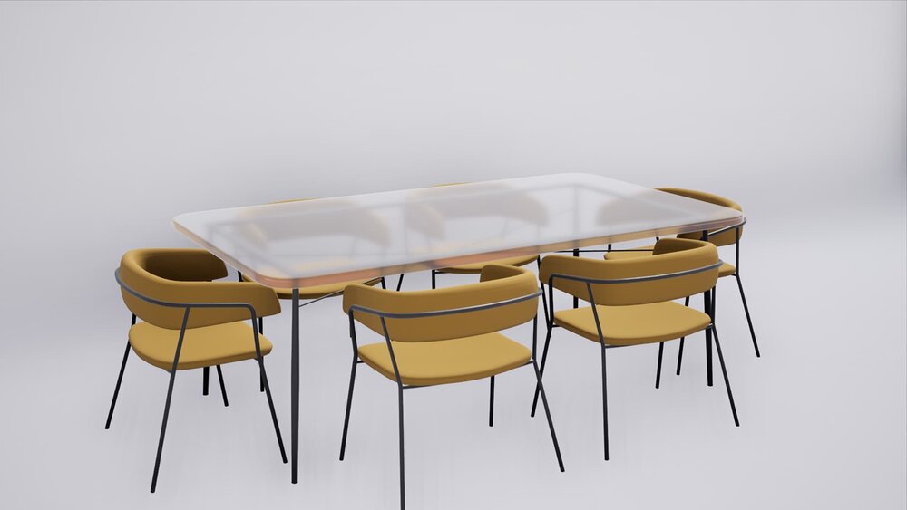 ArchViz Kitchen Table Pack 