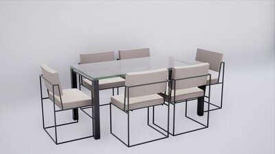 ArchViz Kitchen Table Pack 