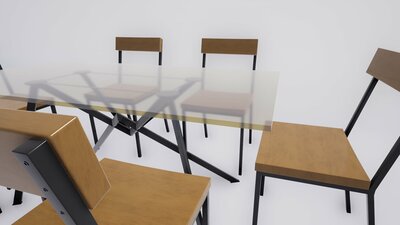 ArchViz Kitchen Table Pack 