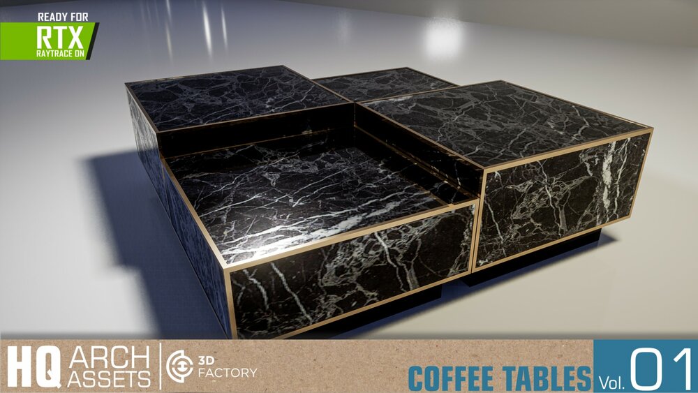 HQ Arch Assets / Coffee tables Vol.1 