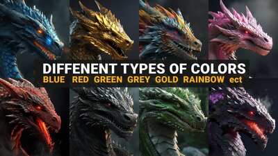 700+ Dragons Avatars Pack Vol.01 