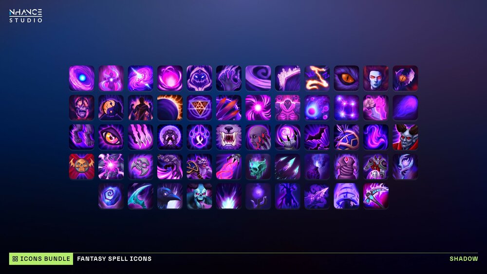 Fantasy Spell Icons Mega Bundle 