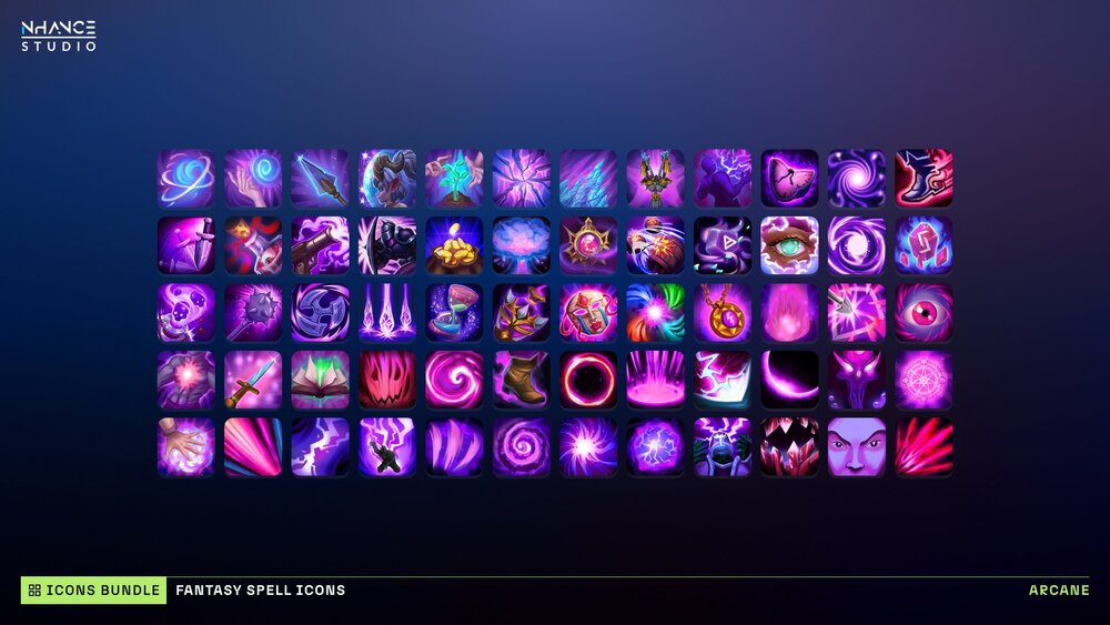 Fantasy Spell Icons Mega Bundle 