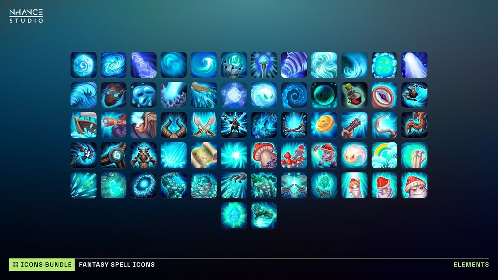 Fantasy Spell Icons Mega Bundle 