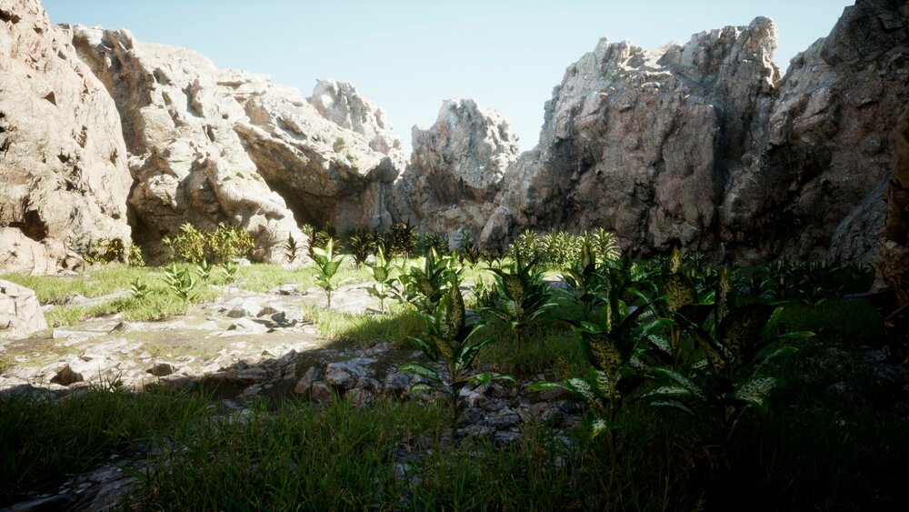 Interactive plants with foliage tool for UE5 (3DVEZ R22) 