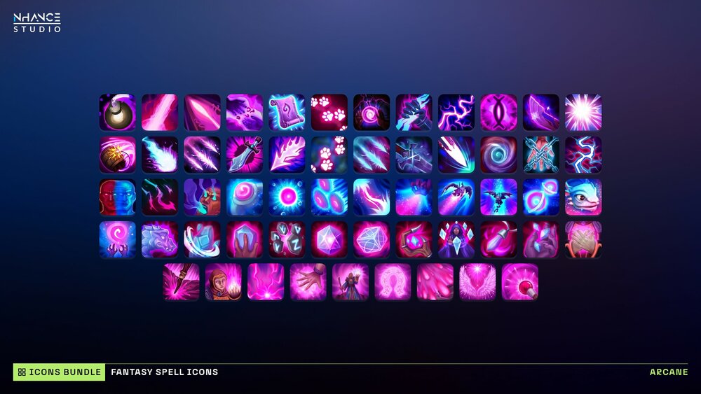 Fantasy Spell Icons Mega Bundle 