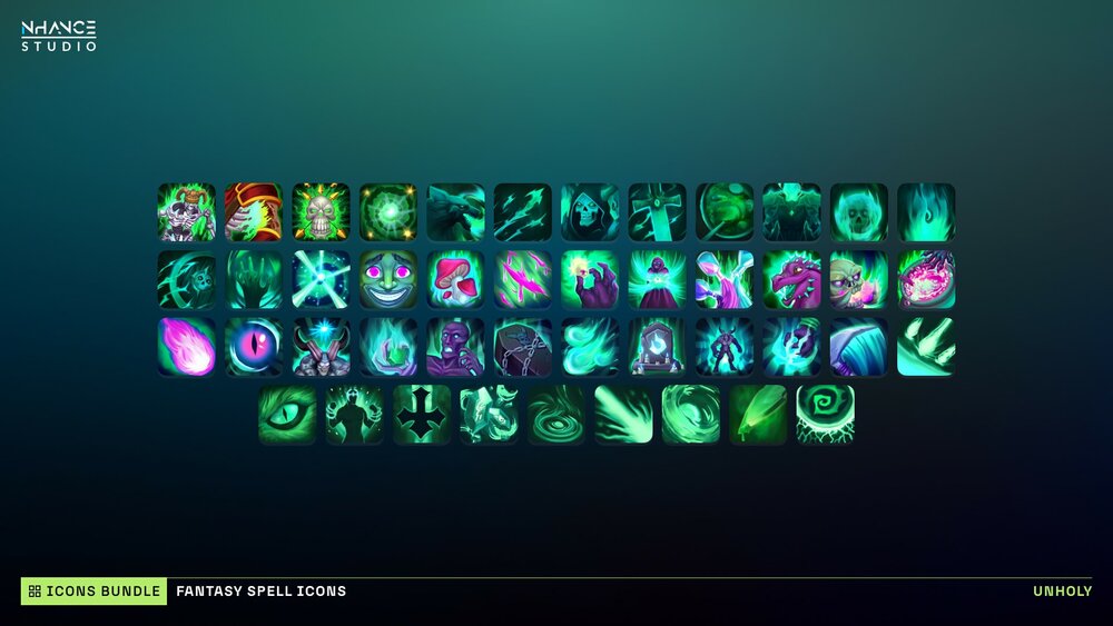 Fantasy Spell Icons Mega Bundle 