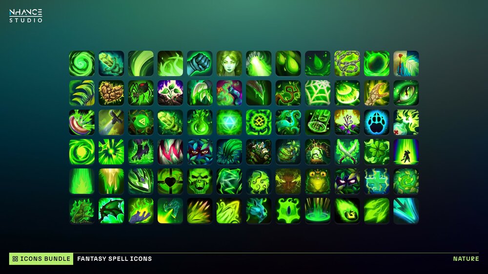 Fantasy Spell Icons Mega Bundle 