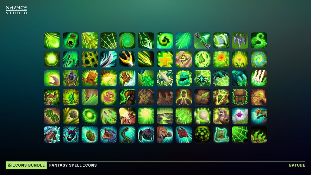 Fantasy Spell Icons Mega Bundle 