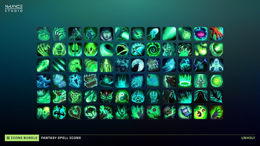 Fantasy Spell Icons Mega Bundle 