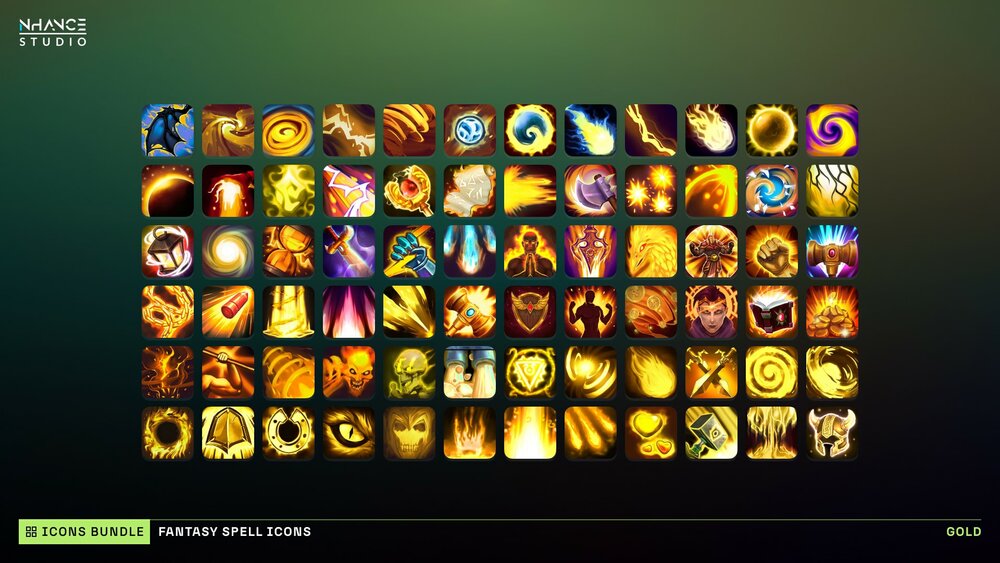 Fantasy Spell Icons Mega Bundle 