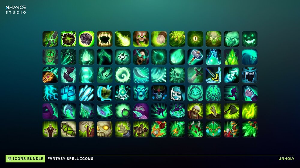 Fantasy Spell Icons Mega Bundle 