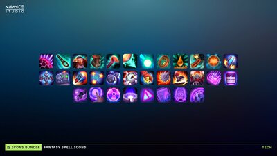 Fantasy Spell Icons Mega Bundle 