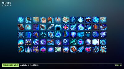 Fantasy Spell Icons Mega Bundle 