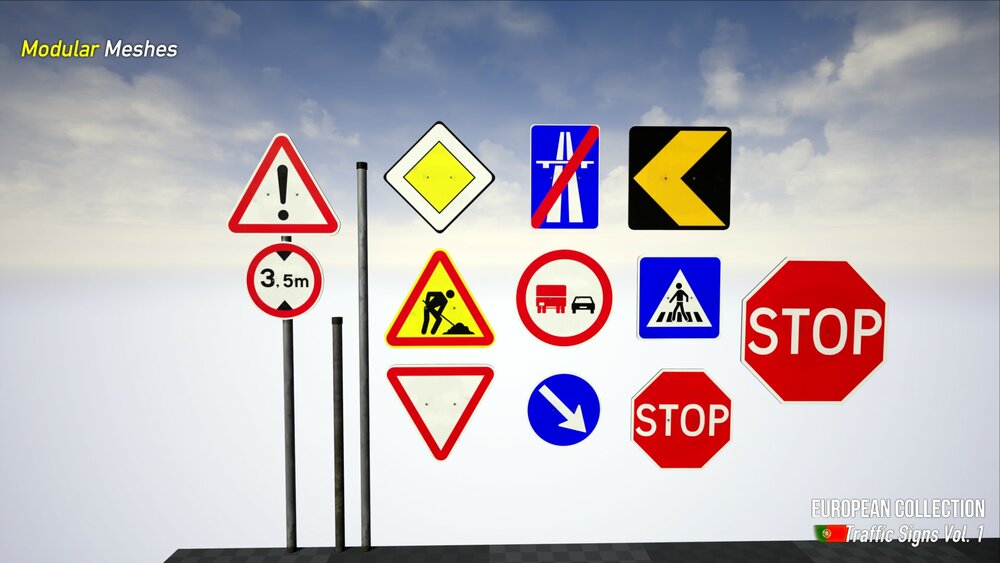 European Collection: Portuguese Traffic Signs 