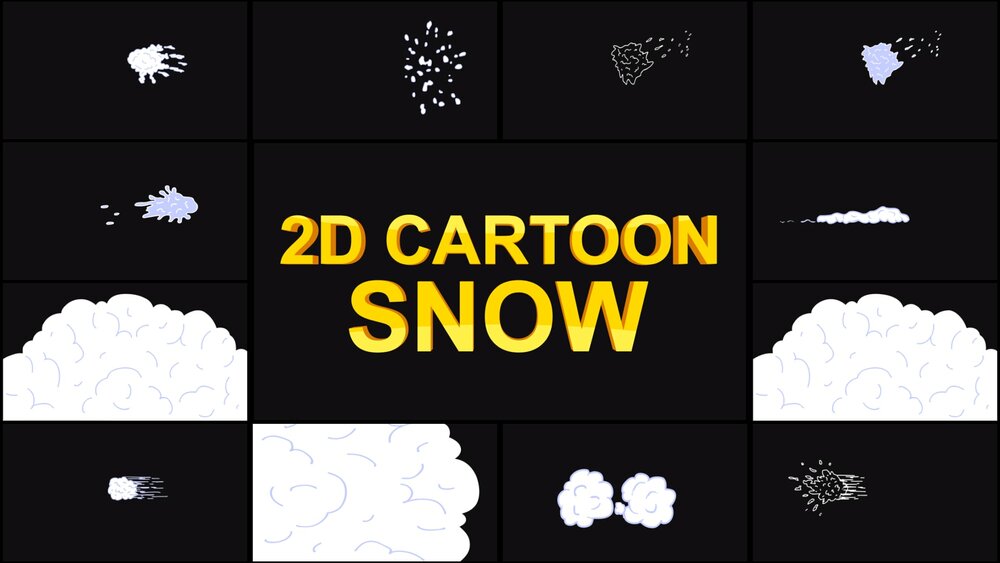 2D Cartoon Snow 