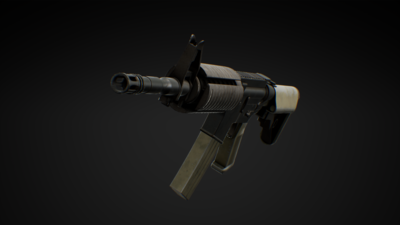 M4A1 rifle with character animations 