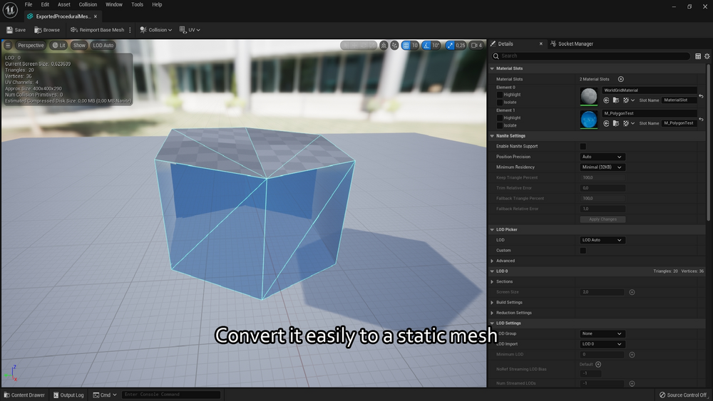 Polygon Procedural Mesh 