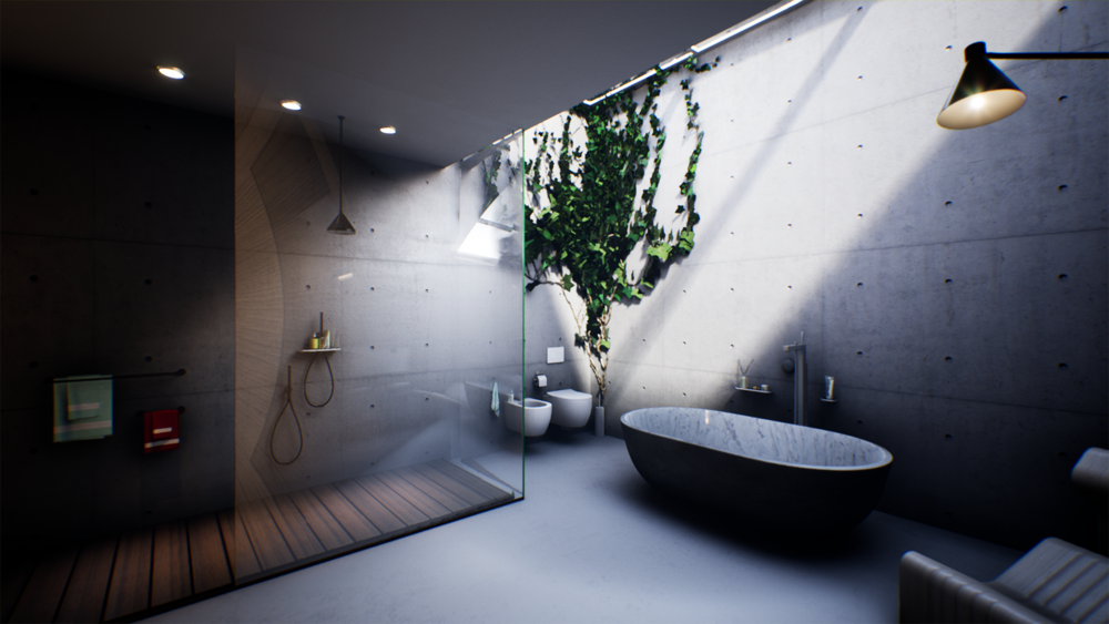 Minimal Bathroom & Sauna 