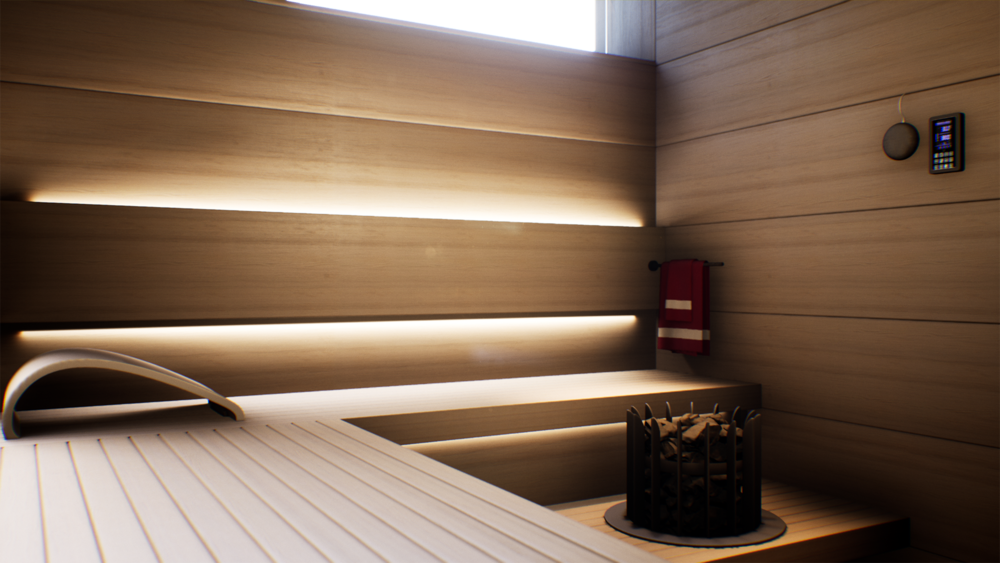 Minimal Bathroom & Sauna 