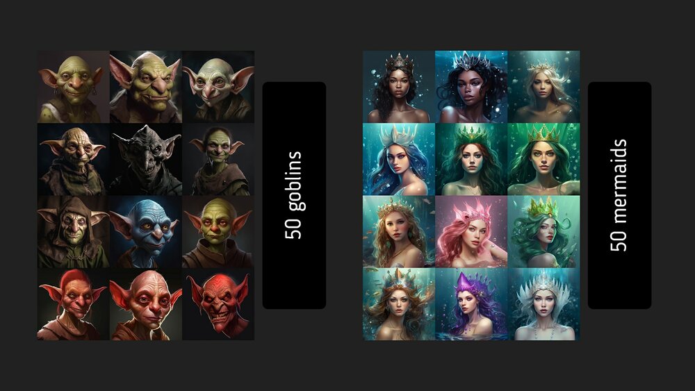 400 Fantasy Avatar Portraits SET 